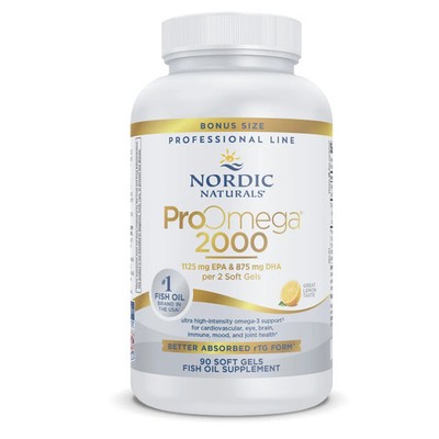 Nordic Naturals ProOmega 2000 - Extra Omegas for Heart and Brain Health, 90 Ct.
