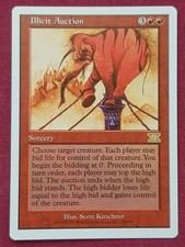 Magic The Gathering 6TH EDITION ILLICIT AUCTION red card MTG SIXTH