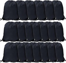 CODOBON 20 Pcs Drawstring Bags, Bulk Draw String Backpack, Cinch Polyester Ba...