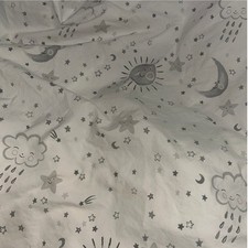 Pottery Barn Kids Sky Organic Cotton Crib Sheet - Excellent