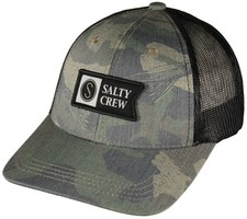 Salty Crew Boy's Pinnacle Retro Trucker Hat - Camo - New