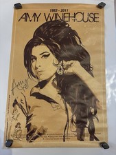 Amy Winehouse 1983-2011 Tribute Poster- Durable Canvas 12x18 Pop Music Poster