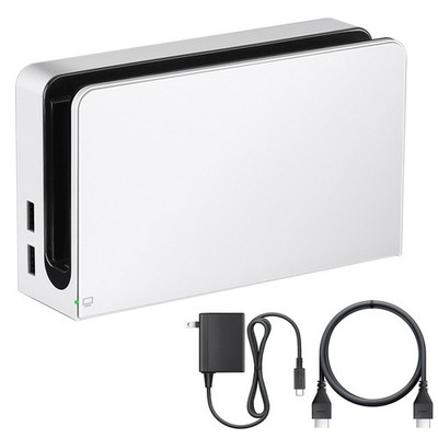 TV Dock Station with Ethernet LAN Port - 3 in 1 Switch and OLED TV Base Docki...