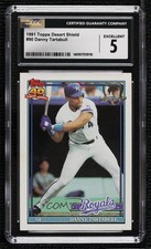 1991 Topps Operation Desert Shield Danny Tartabull #90 CGC 5 Shield 0ls