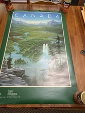 RARE VINTAGE 1984 NEW ORLEANS WORLD'S FAIR CANADIAN CANADA POSTER 22.5 X 34.5