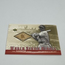 2001 UD World Series Heroes Bat Relic Enos Slaughter #WSB-ES Cardinals