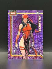 2026 Topps Chrome Marvel Comics #116 Elektra Purple Shimmer /75