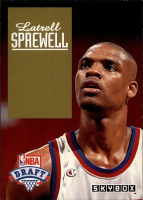 1992-93 SkyBox Draft Picks #DP24 Latrell Sprewell RC Rookie card
