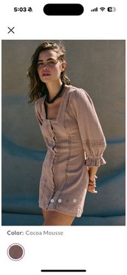 free people izi drop waist mini dress Free People Izi Drop-Waist Mini Dress Medium Women's Casual Sleeveless NEW  45093