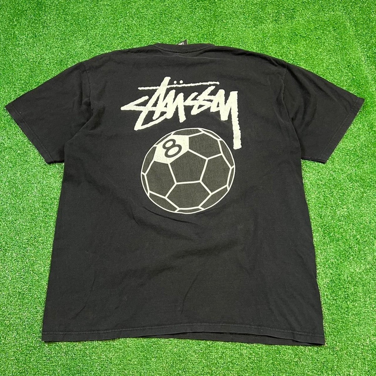 Rare vintage 90s Stussy 8-Ball T-Shirt mens XL Soccer Variation | eBay
