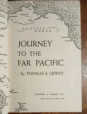 Journey To The Far Pacific By Thomas Dewey HC 1952