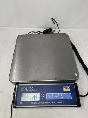 Kilotech KPS-100 Digital Bench Shipping Scale 200lb Capacity Tested Working 