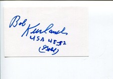 Bob Kurland Olympic Gold Basketball Oklahoma State Cowboys HOF Signed Autograph