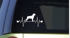Rottweiler heartbeat lifeline I244 8" wide Sticker decal schutzhund