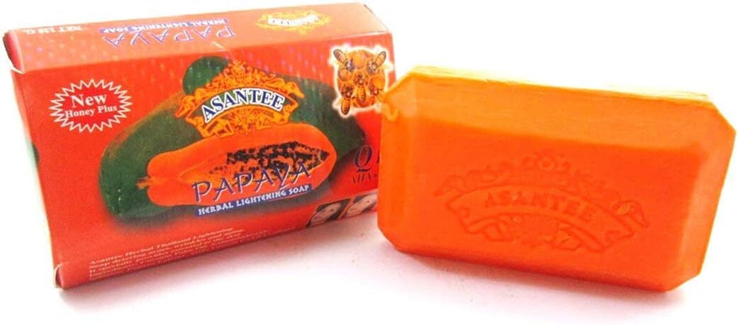 Asantee Papaya & Honey Soap + Q10 Skin Whitening 3 x 125g