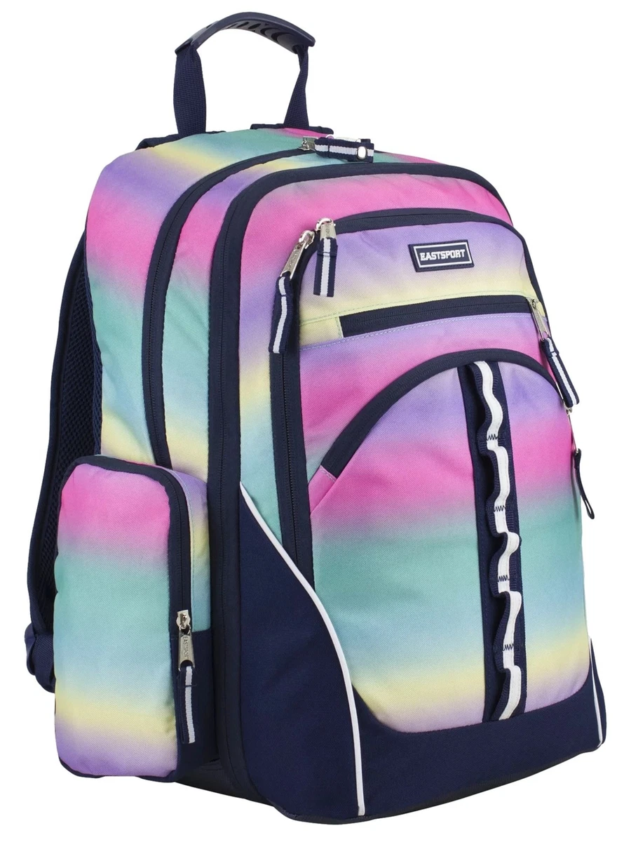 Pescador Fondos experiencia Eastsport Expandable Velocity 18&#034; Ombre Rainbow Backpack, Multi-Use  School Bag | eBay