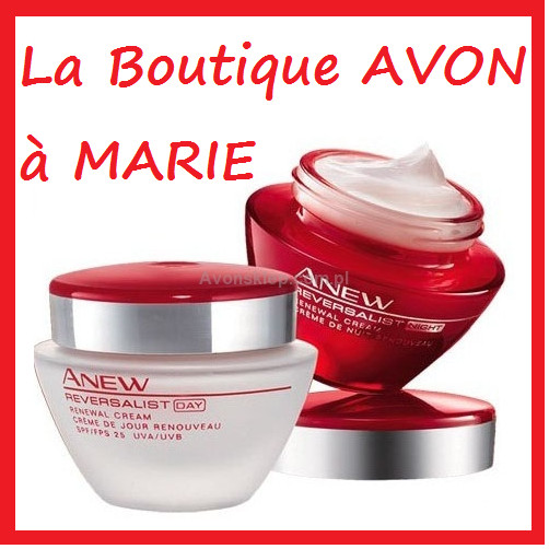 Soin Avon Anew Reversalist duo crème jour nuit haute performance anti-âge