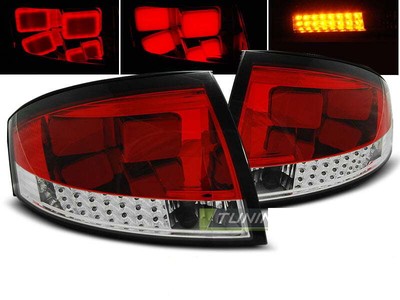 Takavalot varten for AUDI TT 8N 99-06 punainen valkoinen LED LDAU48WL XINO US