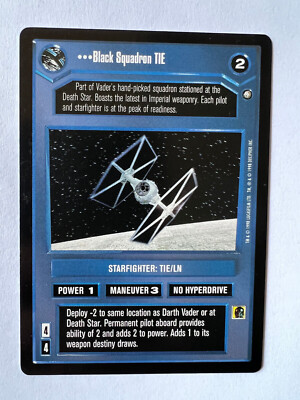Star Wars CCG Premium/Promo Black Squadron TIE