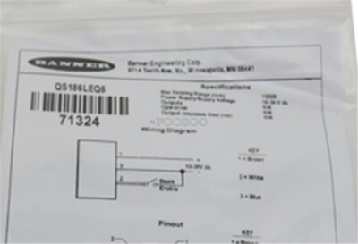 1Pc Banner QS186LEQ5 New cw