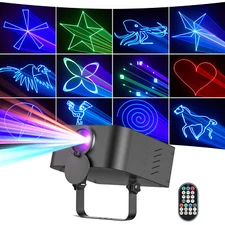 3D Animation Projector Laser Light Full Color DJ Disco Stage Effect Club Lights