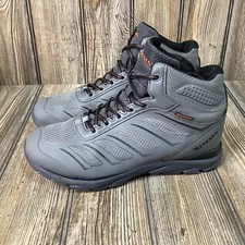 Simms Challenger Mid Deck Boots Waterproof Gray Fishing Mens Lace Up Size US 8