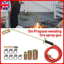 Long Arm Propane Butane Gas Torch Burner Blow Set Roofer Roofing Brazing+5M Hose