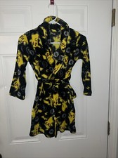 Pok mon Pikachu Plush Kids Bathrobe Size Small