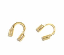 200 pcs Gold Plated Wire Protectors Wire Guardian 5mm x 5mm