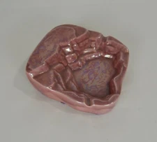Vintage Mauve Pearl Ceramic Ashtray