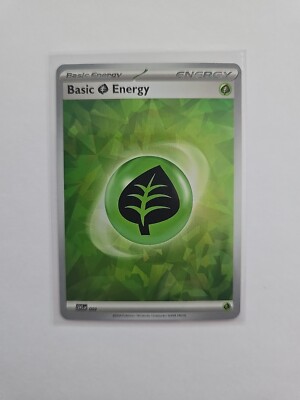 Basic Grass Energy (Cracked Ice Holo) 009 Sv07: Stellar Crown Holo