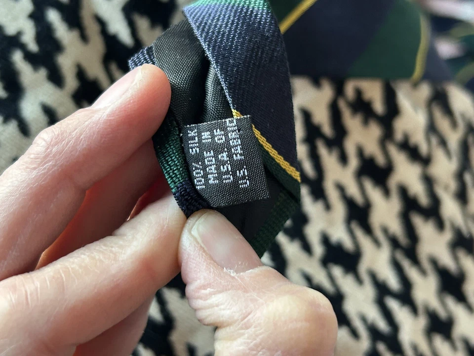 Hombres Arcilla Brooke Simple 100% Seda Informal Preppy Clásico Largo Corbata Vestido de Carrera Foto 4 de 4