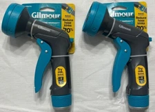 2X Gilmour  Swivel Connect  Watering 8 Pattern Front Trigger Nozzle