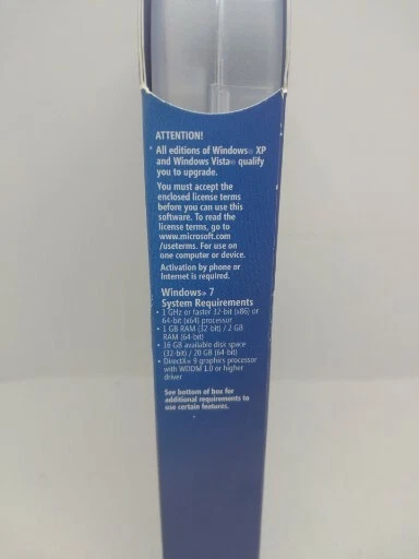 Microsoft Windows 7 Professional Upgrade 32 Bit and 64 Bit DVD MS WIN PRO RETAIL - Image 2 of 3