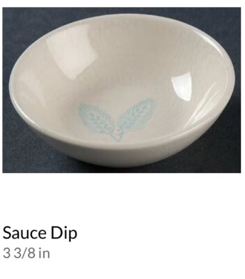 6pcs Sauce Dip Butter Pat Salt Royal USA Aqua Wheat Vintage RYL337 Atomic Blue