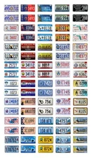 1/25 scale model car assorted USA Native American Tribal license plates tags