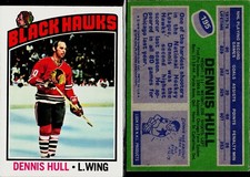 1976-77 Topps #195 Dennis Hull Chicago Blackhawks Hockey Card