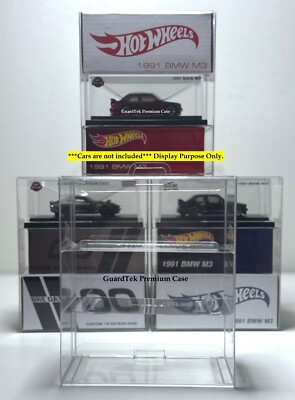 Guardtek Car Protector Case for Hot Wheels RLC Acrylic Box (5 pcs)
