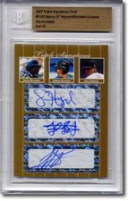 JASON HEYWARD * Jordan Schafer * Jair Jurrjens * Rookie Autograph BGS Auto #/10