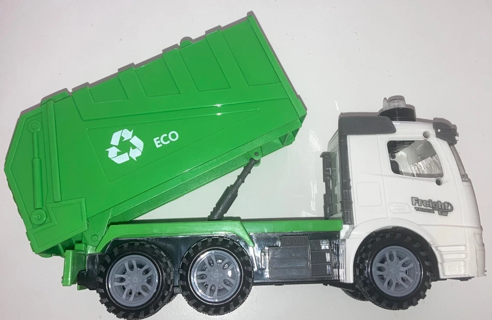 Зеленый мусоровоз трение питание от света и звуков - Изображение 3 из 4