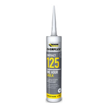 (12 Pack) EverBuild Everflex 125 WHITE One Hour Decorators Caulk 300ml