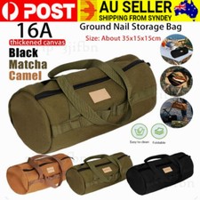 Camping Tent Stakes Bag Waterproof Canvas Bag Outdoor Tent Peg Tool Storage Bag