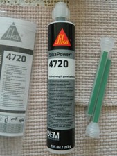 Klej do karoserii SikaPower4720195ml czarny 2-K o wysokiej wytrzymałości