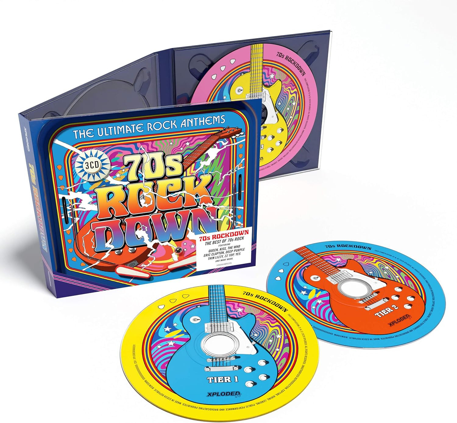 70'S ROCK DOWN - THE ULTIMATE  ROCK ANTHEMS - 3 CD SET SALE!!!!!!!!SALE!!!SALE!!