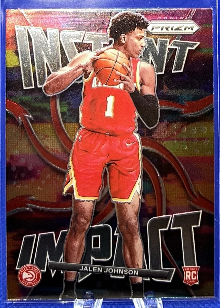 2021-22 Panini Prizm JALEN JOHNSON Rookie Instant Impact Atlanta 