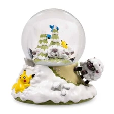 🆕 Pokemon Holiday and Home Wooloo/Pikachu Winter Fun Snow Globe Holiday Festive