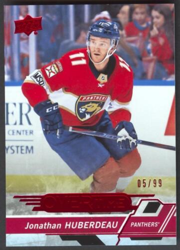2018-19 Upper Deck Overtime Red #7 Jonathan Huberdeau 05/99 PANTHERS - Picture 1 of 2
