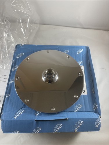 Grohe 27814000 210 Shower Head 8" Starlight Chrome SPRAY 2.0 GPM New Opened Box - Picture 8 of 10