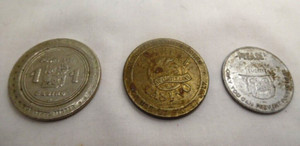 ST. CROIX CASINO 1992, MYSTIC LAKE CASINO & SMOKEY BEAR TOKENS