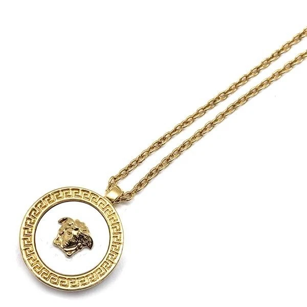 Collana VERSACE logo Medusa oro e bianco accessori unisex DG17255 #O1104